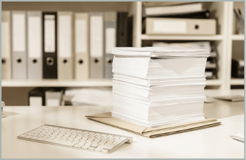 Organized document storage and production materials
